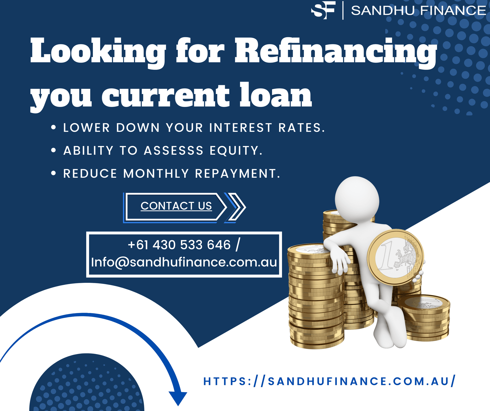Take out a new loan to pay off an old loan